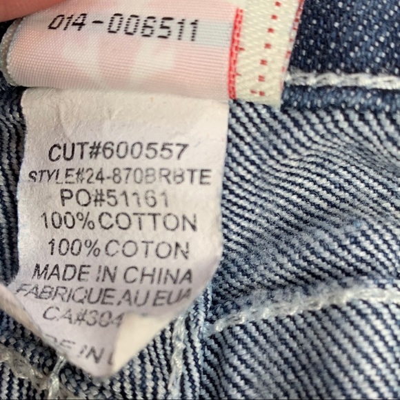 True Religion Medium Was Straight Leg Jeans SZ 25 - Picture 6 of 8